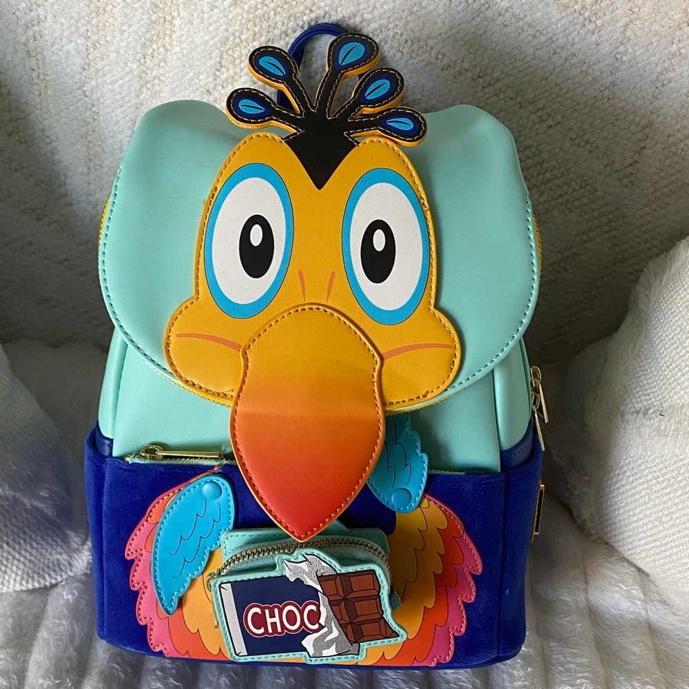 BNWT! Loungefly Kevin with Chocolate Bar Bag from Disney’s Up 🧡🪶🍫